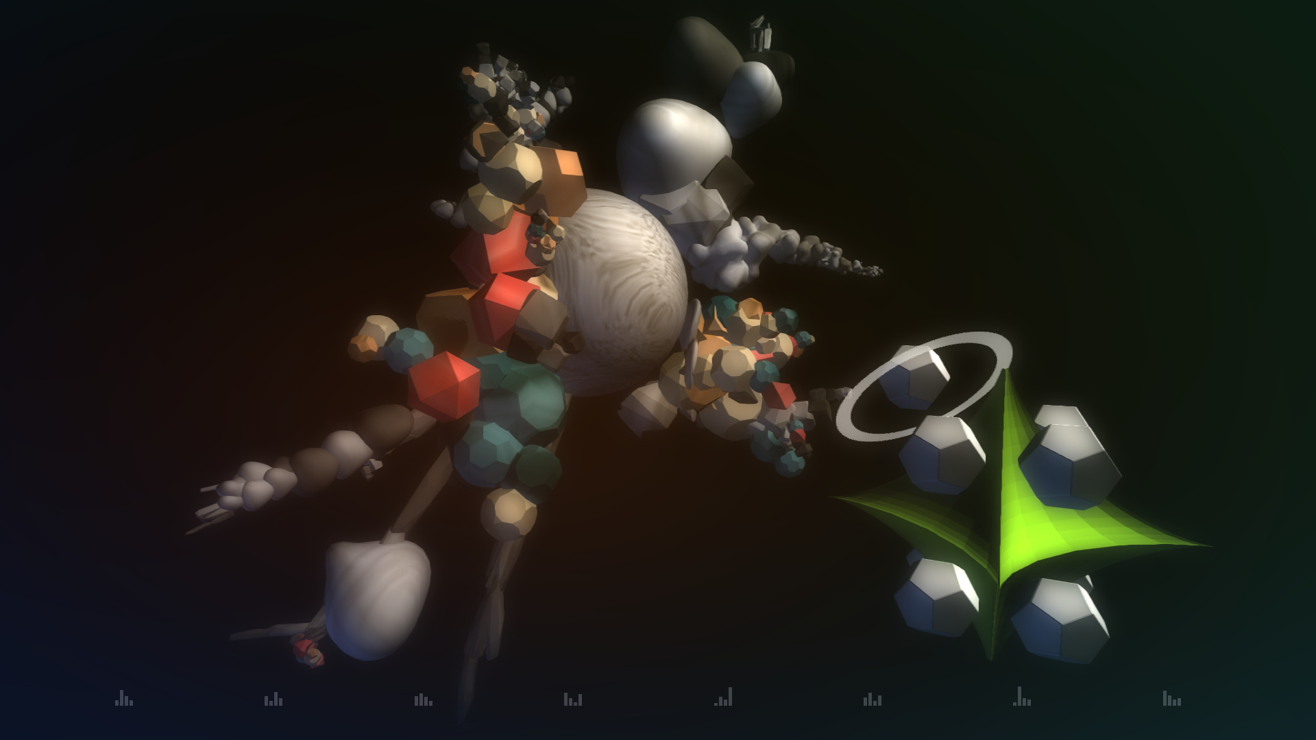 Image: live graphics rendered with openFrameworks